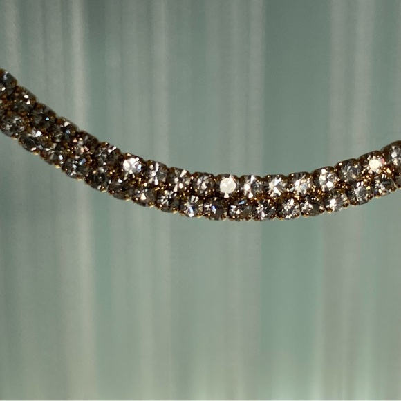 Bebe Large Hoop Diamond Earrings NWT - Picture 13 of 17